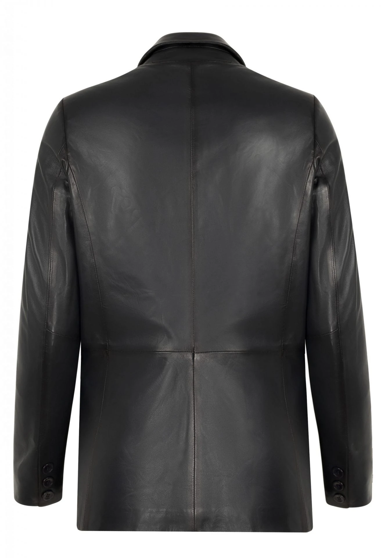 Hype Royal-Blau Leder Sakko Herren – Luxus Slim Fit Echtlederblazer