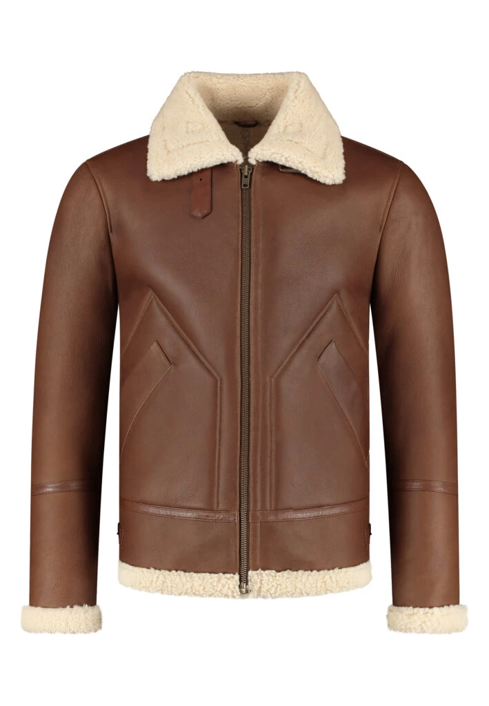 HUNTER SHEARLING COGNAC BROWN